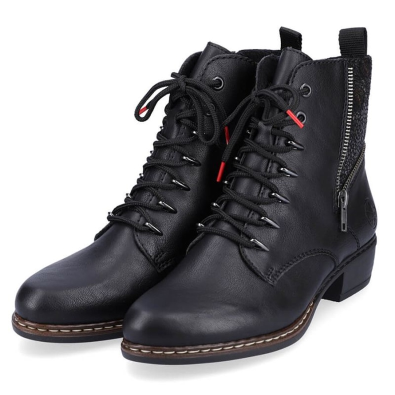 Bottes isolées confortables Rieker W RKR485A noir 2