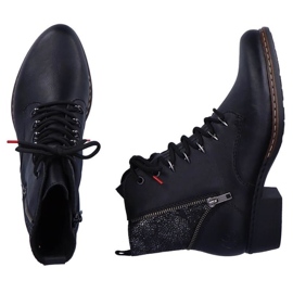 Bottes isolées confortables Rieker W RKR485A le noir 8