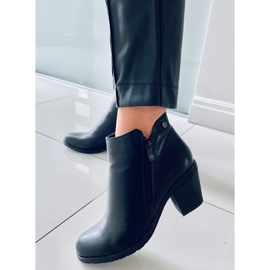 Bottines à talons noires 9B1037 Noir le noir 4
