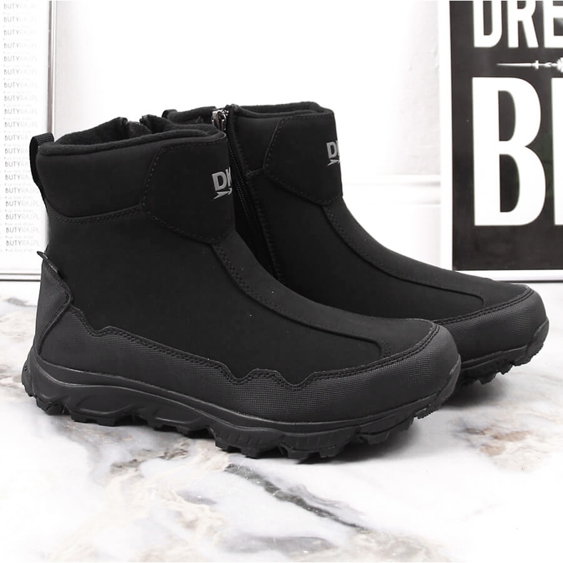 Bottes de neige imperméables pour jeunes isolées trekking noir DK 2462 2