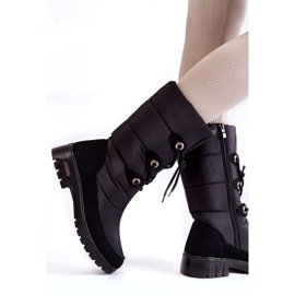 Bottes de Neige Hautes et Chaudes Progress PROGJ-20-07 Noir le noir 1