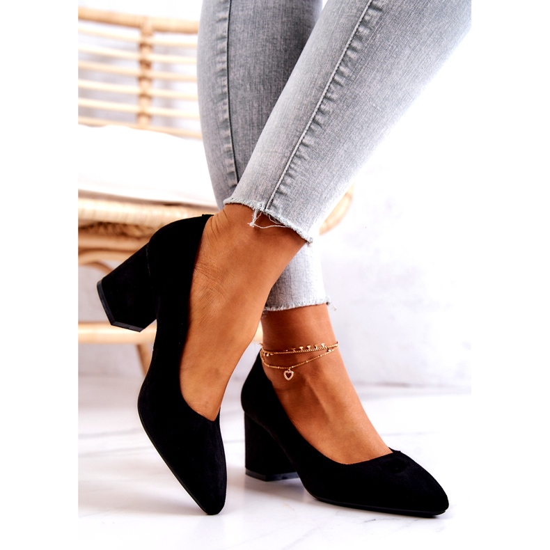 Escarpins Daim Sergio Leone PB411 Noir le noir 2