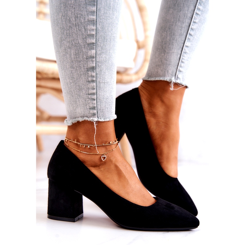 Escarpins Daim Sergio Leone PB411 Noir le noir 3