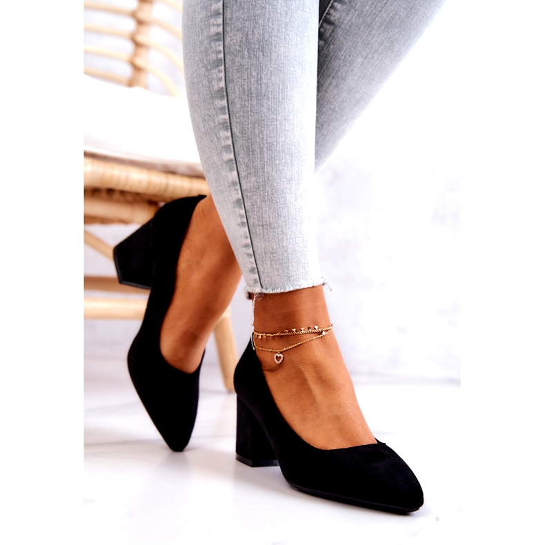 Escarpins Daim Sergio Leone PB411 Noir 4