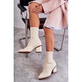 Seastar Bottes Femme Avec Chaussette Élastique Beige Carmon écru 4 Seastar Bottes Femme Avec Chaussette Élastique Beige Carmon écru 4
