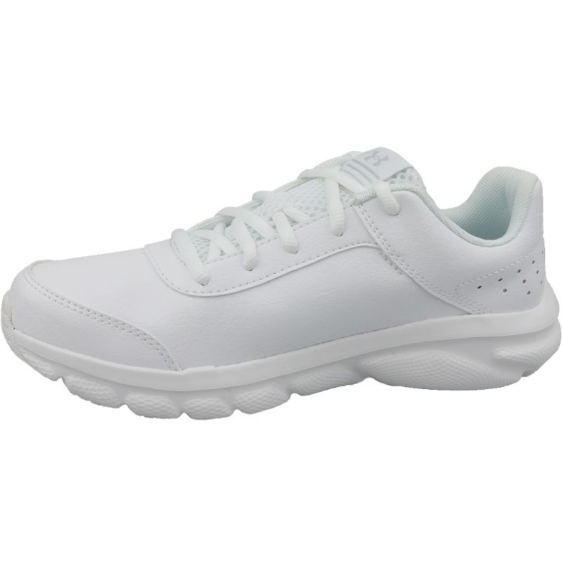 Under Armour Gs Assert 8 Jr 3022697-100 chaussures de course blanche blanche 1