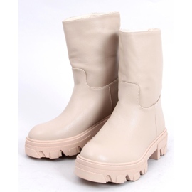 Boots noires à tige droite QT29P NOIR (camel) le noir 5