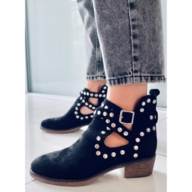 BM Bottines découpées à clous Shelby Black le noir 4