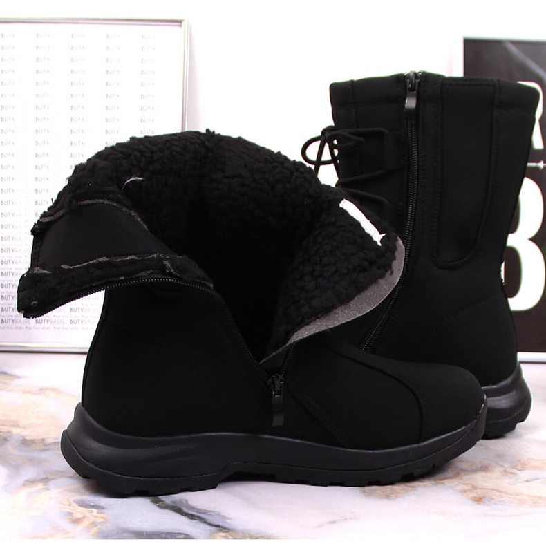 Bottes de neige imperméables pour femmes DK noir 1