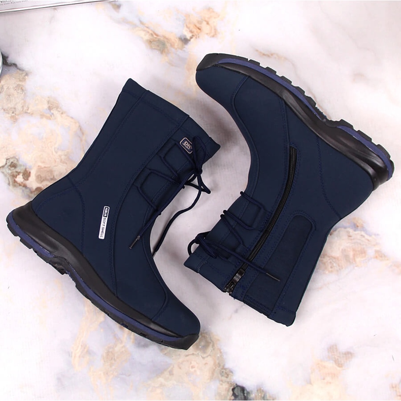 Bottes de neige imperméables pour femmes, bleu marine DK 2