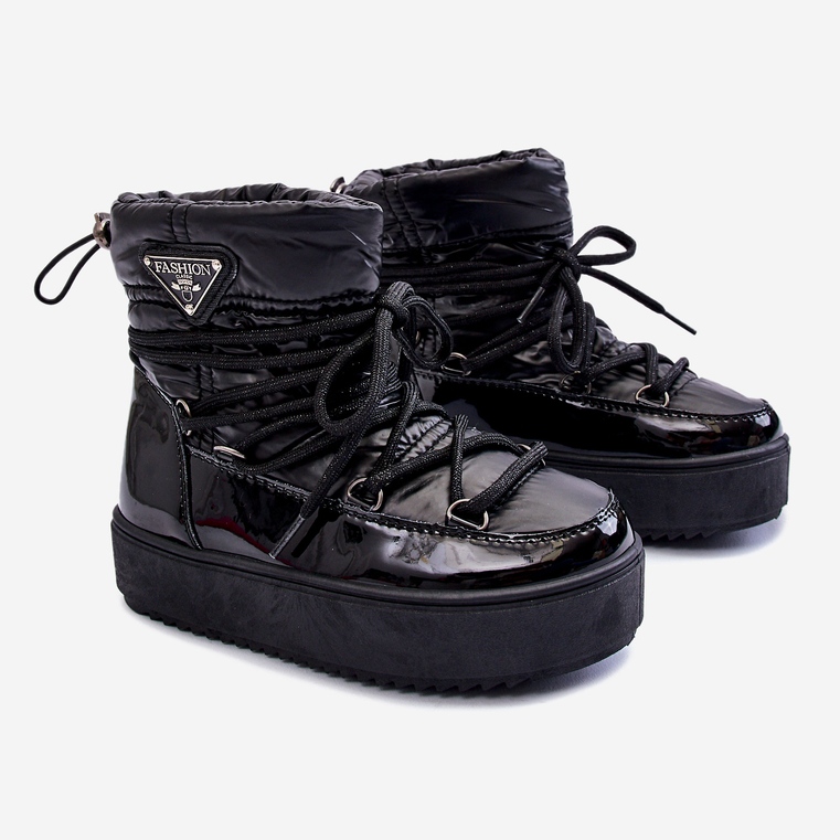 Bottes de neige isolées pour enfants Noir Colina 1