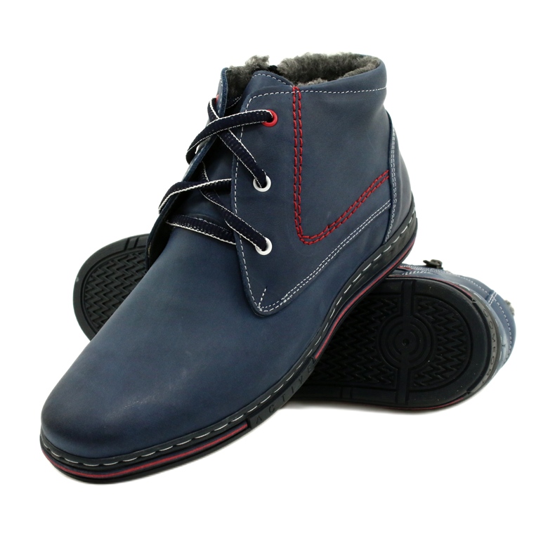Polbut 339 bottes d'hiver pour hommes bleu marine 5 Polbut 339 bottes d'hiver pour hommes bleu marine 5