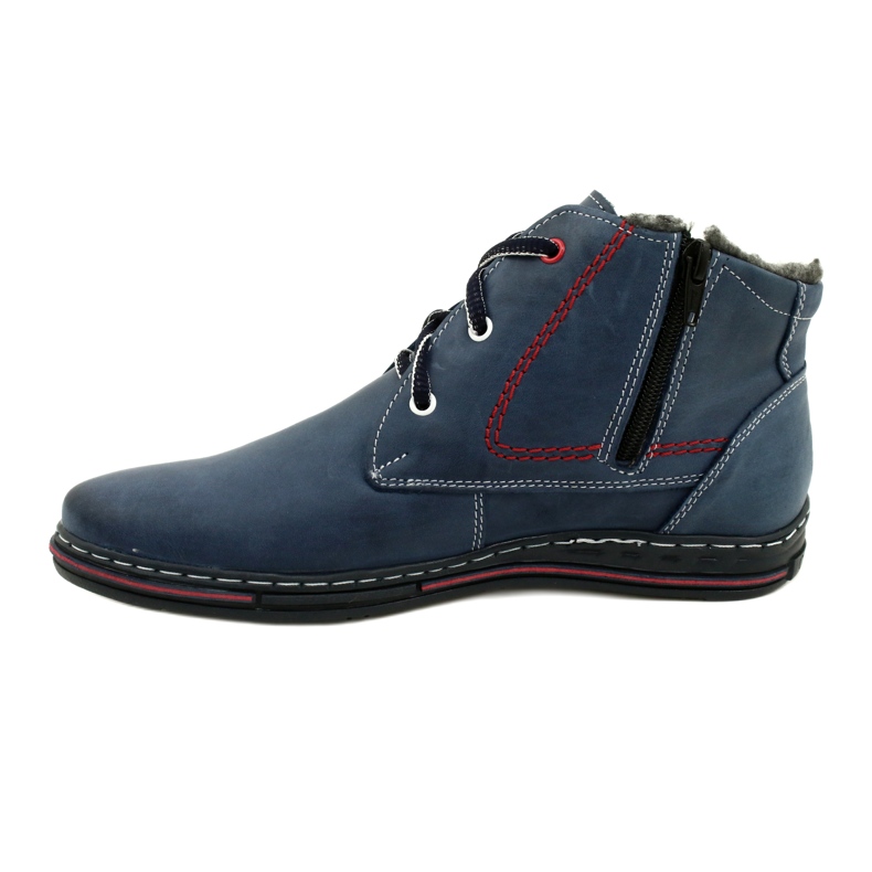 Polbut 339 bottes d'hiver pour hommes bleu marine 2 Polbut 339 bottes d'hiver pour hommes bleu marine 2