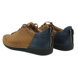 Polbut Chaussures décontractées en cuir pour hommes 2114 rouge multicolore jaune 10