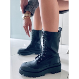 BM Bottes noires à lacets Knight 1
