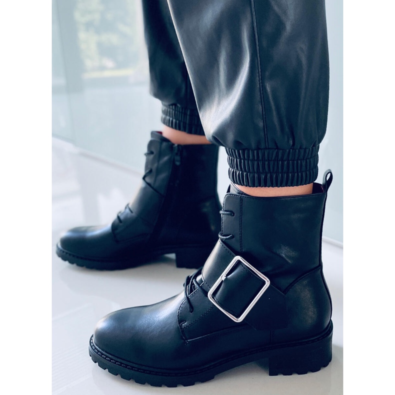 BM Bottines à lacets Billy Noir 2