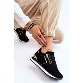 PG1 Baskets à plateforme en daim noires Riverside le noir 6