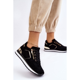 PG1 Baskets à plateforme en daim noires Riverside le noir 2
