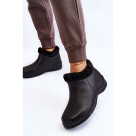 PM2 Bottes de pluie chaudes à enfiler pour femmes Noir Izera 2