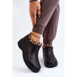 PM2 Bottes de pluie à enfiler pour femmes Warm Spots Noir Izera 1