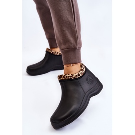 PM2 Bottes de pluie à enfiler pour femmes Warm Spots Noir Izera le noir 2