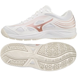 Chaussures de volleyball Mizuno Cyclone Speed ​​​​3 W V1GC218036 blanc blanc 1