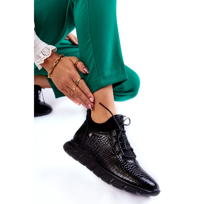 Vinceza Baskets légères à enfiler pour femmes Noir Soroco 5