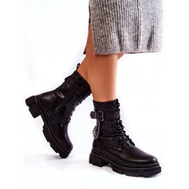 Bottes Chaudes En Cuir Bottes Big Star KK274486 Noir le noir 3