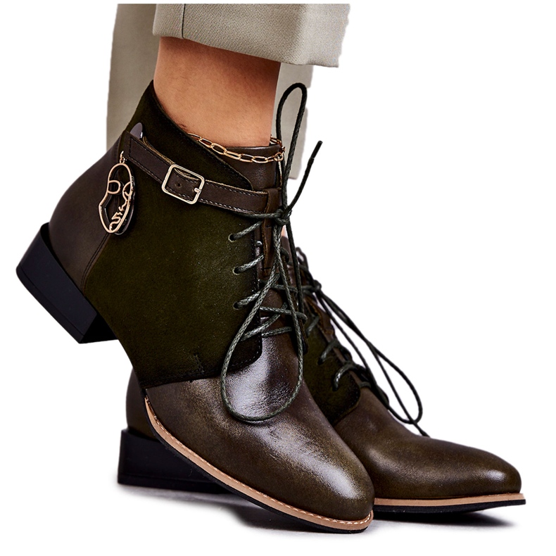 Bottes en Cuir pour Femme Maciejka 5743A-09 Vert 2