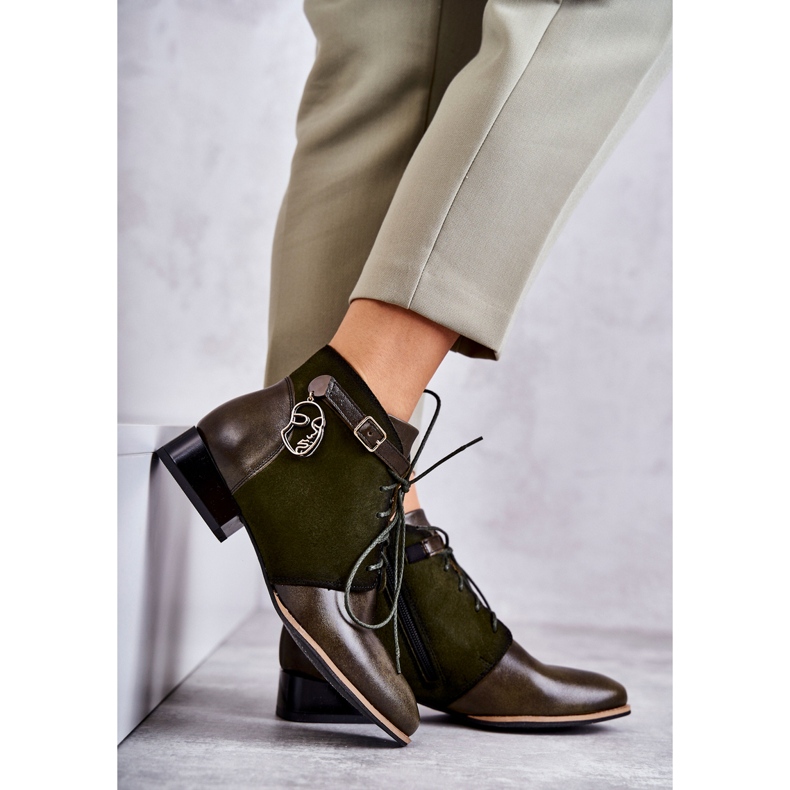 Bottes en Cuir pour Femme Maciejka 5743A-09 Vert 1