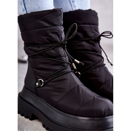 Bottes de neige pour femmes sur la plate-forme noire 3