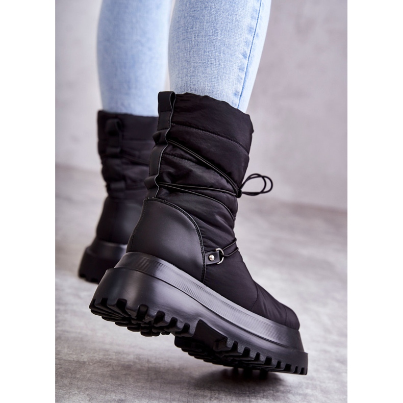 Bottes de neige pour femmes sur la plate-forme noire 2