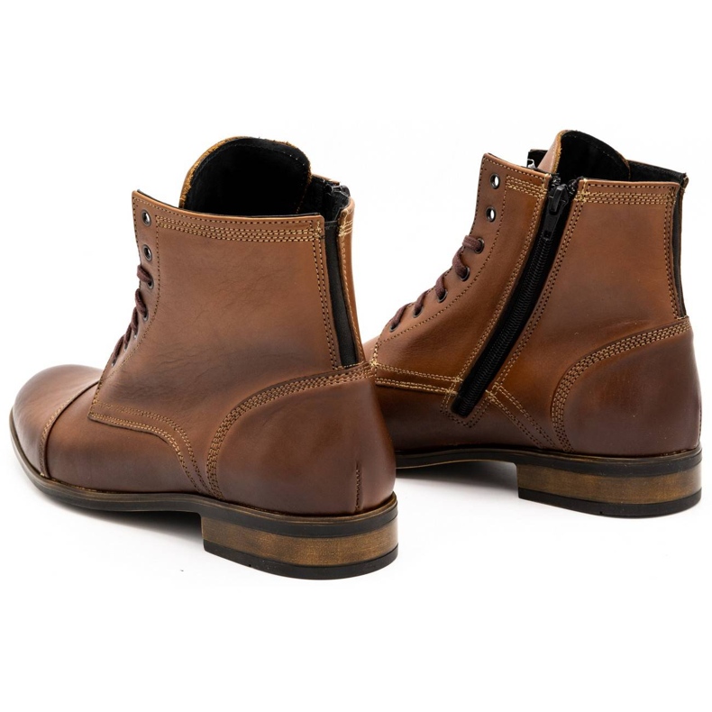 Olivier Bottines Chelsea en cuir pour hommes 287D Św marron brun 3