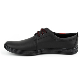 Polbut Chaussures décontractées en cuir à lacets pour hommes 343H noir le noir 1 Polbut Chaussures décontractées en cuir à lacets pour hommes 343H noir le noir 1