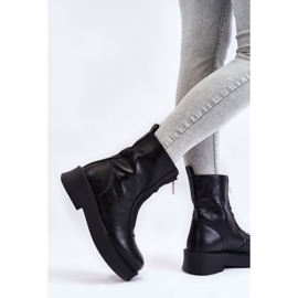 BM Bottes Zippées Pour Femmes Sur La Plateforme Noir Laretto 2