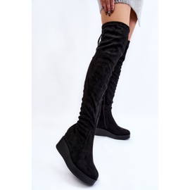 BM Cuissardes Compensées Femme Noir Elori le noir 2 BM Cuissardes Compensées Femme Noir Elori le noir 2
