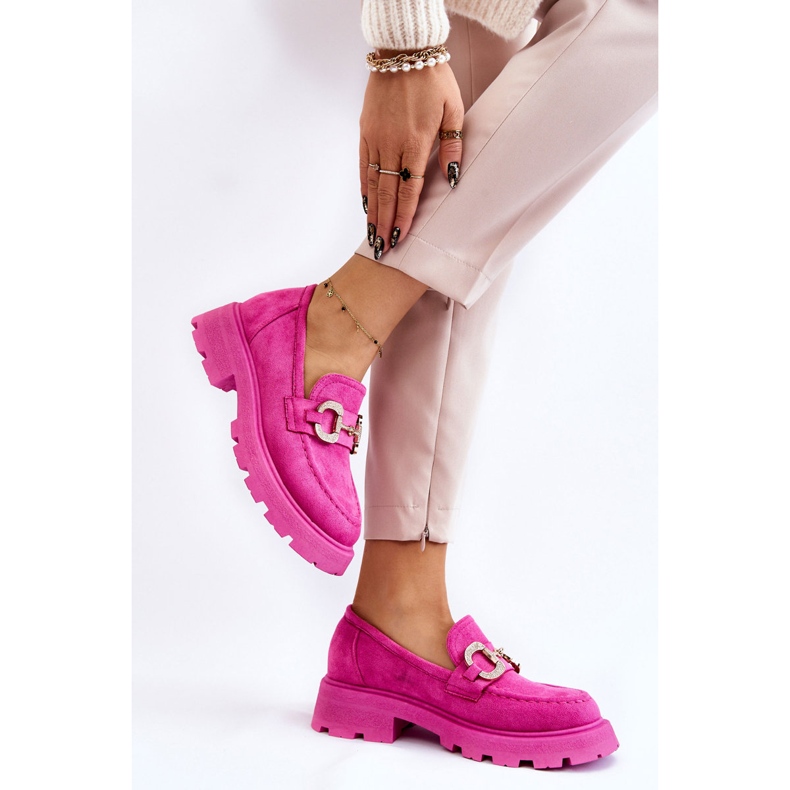 PS1 Chaussures à plateforme en daim pour femmes Rose Deira 2