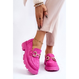 PS1 Chaussures à plateforme en daim pour femmes Rose Deira 1