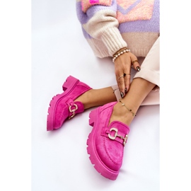 PS1 Chaussures à plateforme en daim pour femmes Rose Deira 6