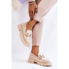 PS1 Chaussures à plateforme en daim pour femmes avec Deira beige 3