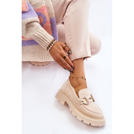 PS1 Chaussures à plateforme en daim pour femmes avec Deira beige 4
