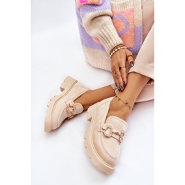 PS1 Chaussures à plateforme en daim pour femmes avec Deira beige 6