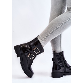 PG1 Bottes plates zippées isolées pour femmes Noir Joshie le noir 5