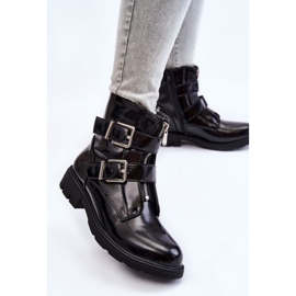 PG1 Bottes plates zippées isolées pour femmes Noir Joshie le noir 6