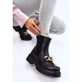 PG1 Bottes Chaudes Femme Avec Décoration Devant Noir Tilda le noir 5