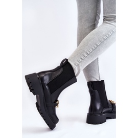 PG1 Bottes Chaudes Femme Avec Décoration Devant Noir Tilda le noir 4