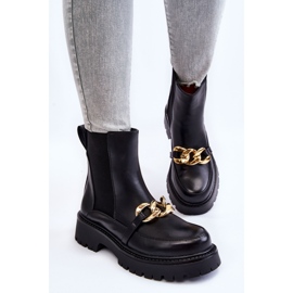 PG1 Bottes Chaudes Femme Avec Décoration Devant Noir Tilda le noir 6