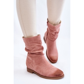 PG1 Bottines Femme Daim Rose Venis 6