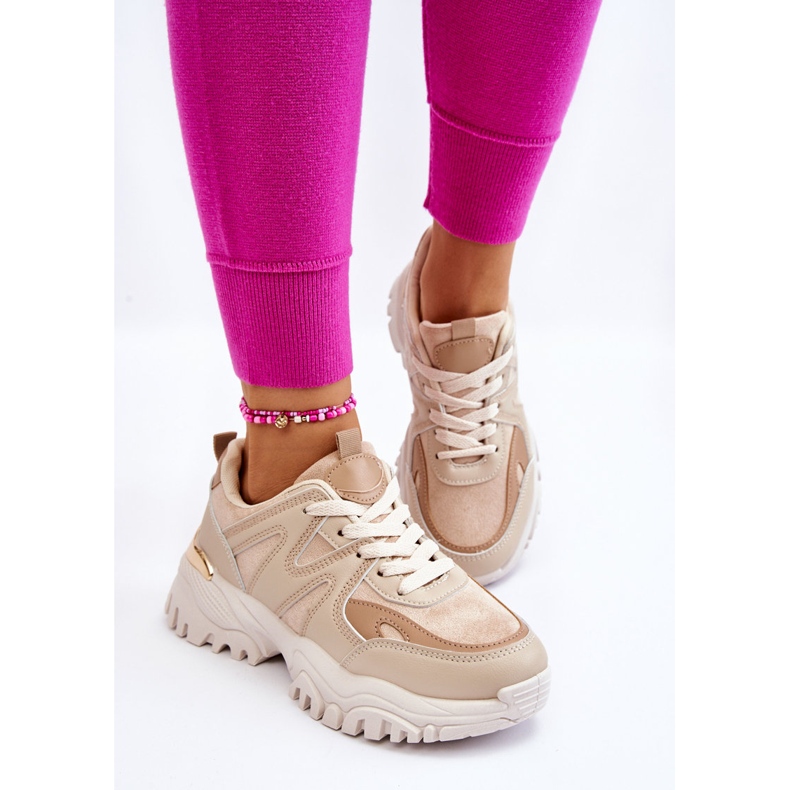 PG1 Chaussures de sport classiques sur plateforme Bowie beige 2 PG1 Chaussures de sport classiques sur plateforme Bowie beige 2