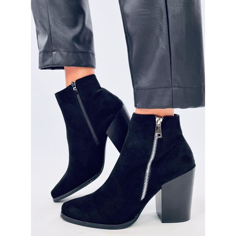 Bottines Brick à talons larges TX-1873 Orange rouge 2